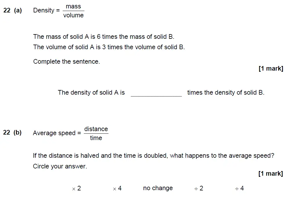 Question 23 - GCSE AQA Foundation Maths Past Paper 1 (Non-Calculator) - June 2017