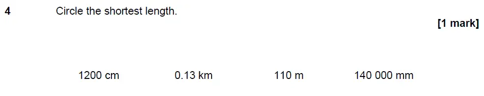 Question 4 - GCSE AQA Foundation Maths Past Paper 3 (Calculator) - June 2018