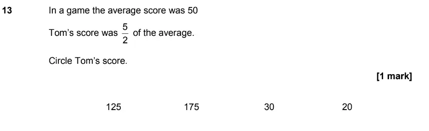 Question 17 - GCSE AQA Foundation Maths Past Paper 1 (Non-Calculator) - June 2019