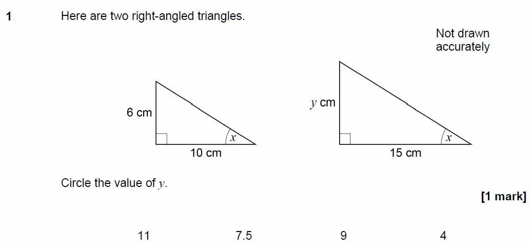 Question 1 - GCSE AQA Higher Maths Past Paper 1 (Non-Calculator) - June 2019