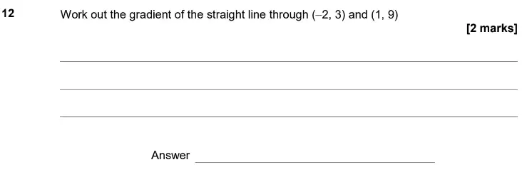 Question 12 - GCSE AQA Higher Maths Past Paper 2 (Calculator) - June 2020