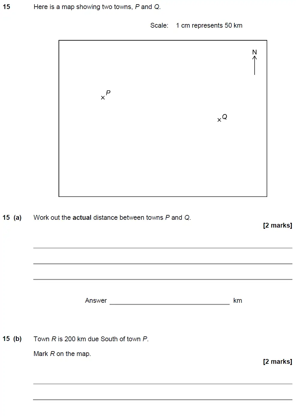 Question 15 - GCSE AQA Foundation Maths Past Paper 3 (Calculator) - November 2017