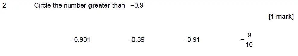 Question 2 - GCSE AQA Foundation Maths Past Paper 2 (Calculator) - November 2018