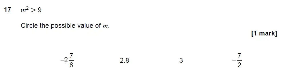 Question 17 - GCSE AQA Higher Maths Past Paper 3 (Calculator) - November 2021
