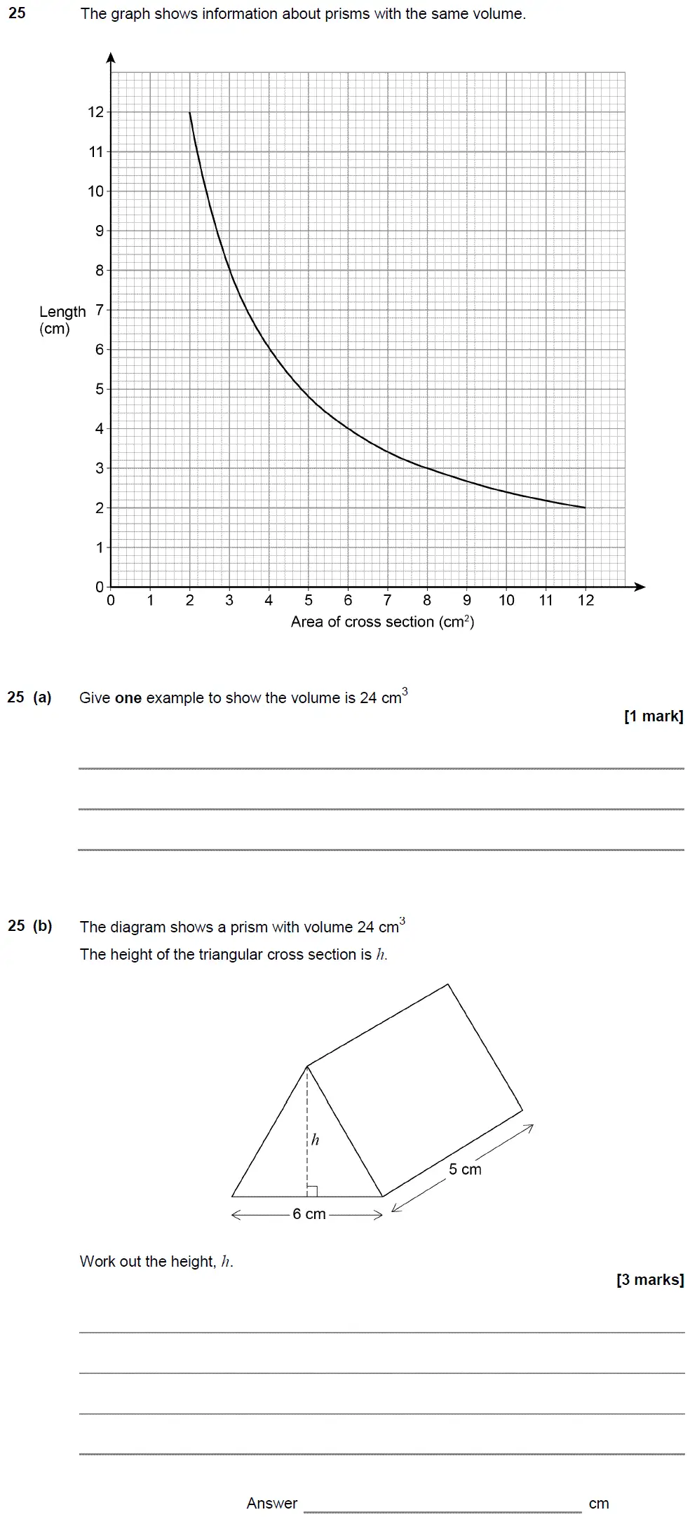 Question 25 - GCSE AQA Foundation Maths Past Paper 2 (Calculator) - November 2017