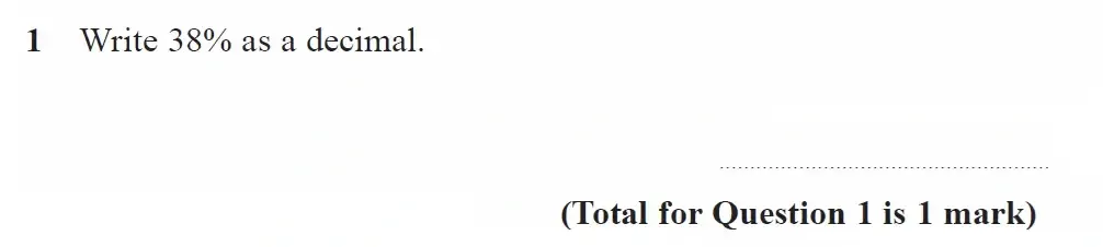 Question 01 - GCSE Edexcel Foundation Maths Past Paper 1 (Non-Calculator) - June 2023