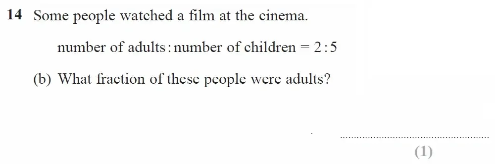 Question 14(b) - GCSE Edexcel Foundation Maths Past Paper 1 (Non-Calculator) - June 2023