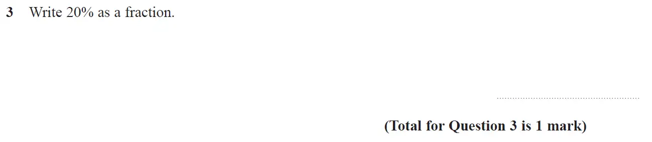 Question 3 - GCSE Edexcel Foundation Maths Past Paper 1 (Non-Calculator) - June 2018