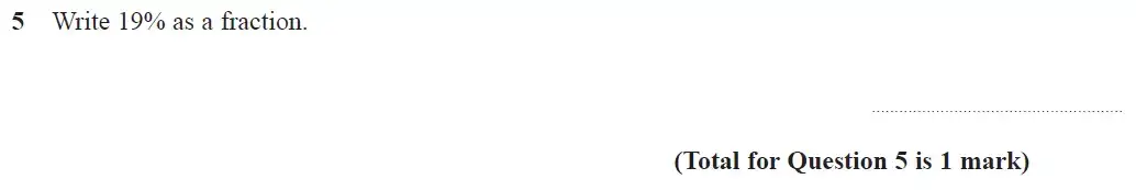 Question 5 - GCSE Edexcel Foundation Maths Past Paper 3 (Calculator) - June 2019