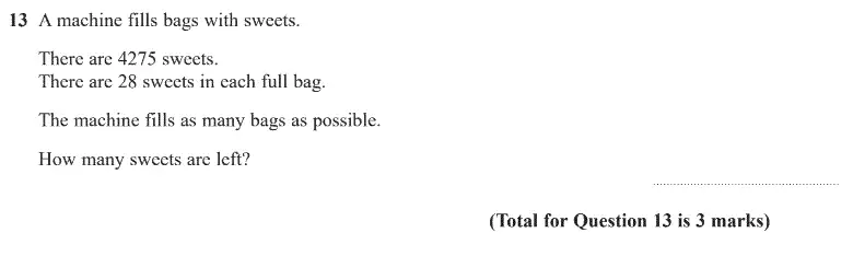 Question 13 - GCSE Edexcel Foundation Maths Past Paper 2 (Calculator) - June 2020