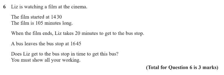 Question 6 - GCSE Edexcel Foundation Maths Past Paper 2 (Calculator) - June 2020