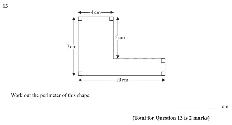 Question 13 - GCSE Edexcel Foundation Maths Past Paper 3 (Calculator) - June 2020