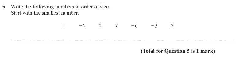 Question 5 - GCSE Edexcel Foundation Maths Past Paper 3 (Calculator) - June 2020