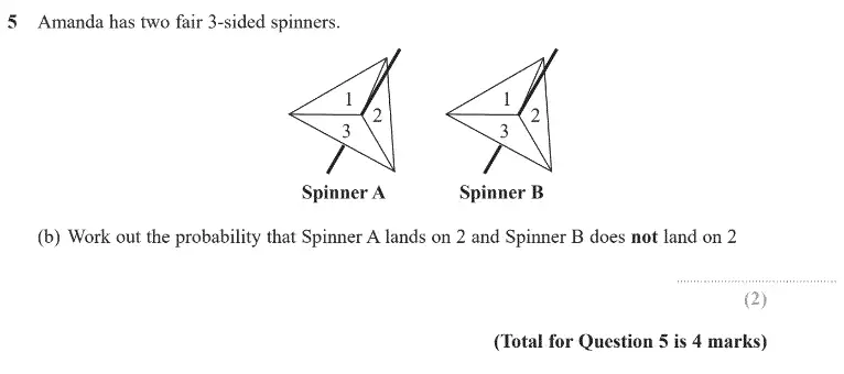 Question 6 - GCSE Edexcel Higher Maths Past Paper 3 (Calculator) - June 2020