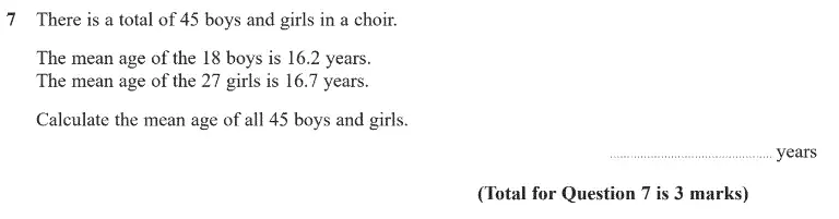 Question 8 - GCSE Edexcel Higher Maths Past Paper 3 (Calculator) - June 2020