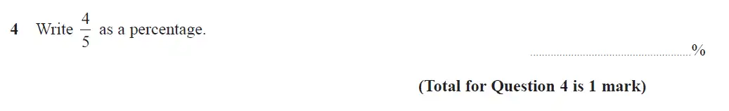 Question 4 - GCSE Edexcel Foundation Maths Past Paper 1 (Non-Calculator) - June 2017