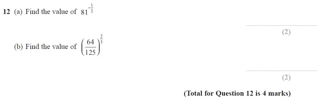 Question 13 - GCSE Edexcel Higher Maths Past Paper 1 (Non-Calculator) - June 2017