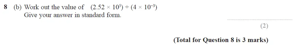 Question 9 - GCSE Edexcel Higher Maths Past Paper 1 (Non-Calculator) - June 2017
