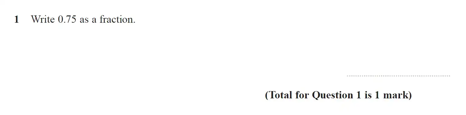 Question 1 - GCSE Edexcel Foundation Maths Past Paper 2 (Calculator) - June 2019