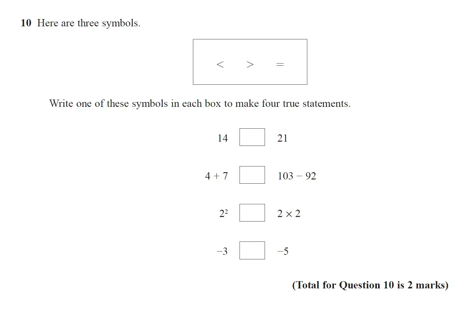 Question 10 - GCSE Edexcel Foundation Maths Past Paper 2 (Calculator) - June 2019