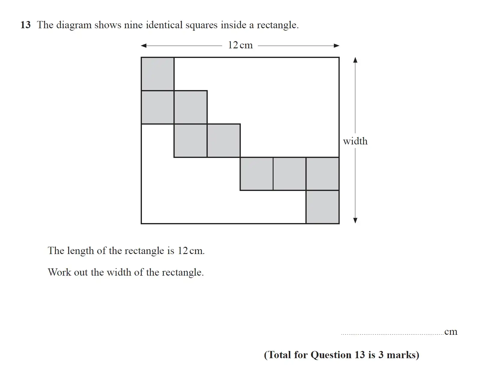 Question 13 - GCSE Edexcel Foundation Maths Past Paper 2 (Calculator) - June 2019