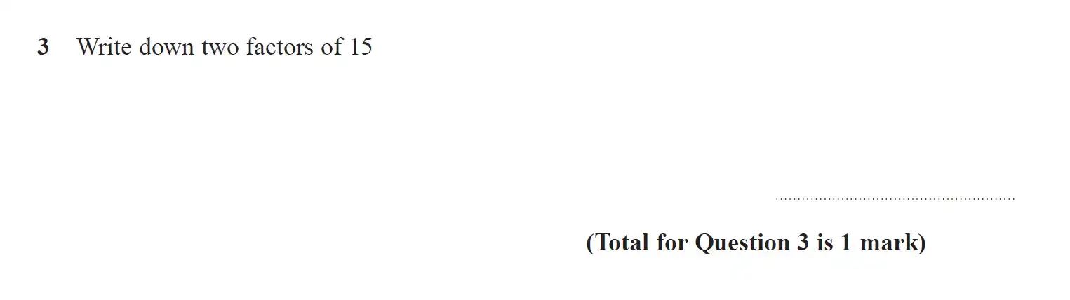 Question 3 - GCSE Edexcel Foundation Maths Past Paper 2 (Calculator) - June 2019
