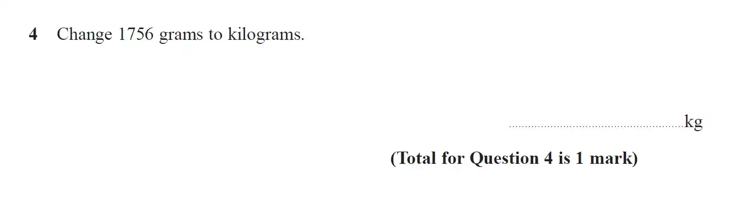 Question 4 - GCSE Edexcel Foundation Maths Past Paper 2 (Calculator) - June 2019