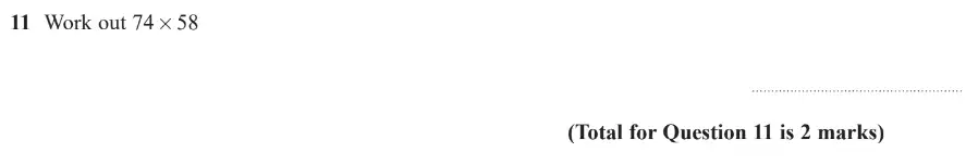 Question 11 - GCSE Edexcel Foundation Maths Past Paper 1 (Non-Calculator) - June 2019