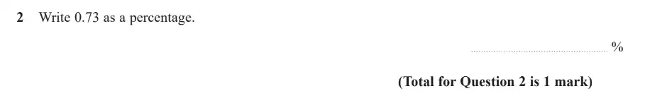 Question 2 - GCSE Edexcel Foundation Maths Past Paper 1 (Non-Calculator) - June 2019