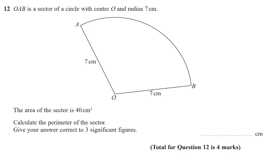 Question 13 - GCSE Edexcel Higher Maths Past Paper 2 (Calculator) - June 2019