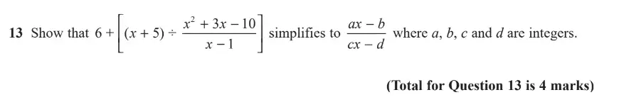 Question 14 - GCSE Edexcel Higher Maths Past Paper 2 (Calculator) - June 2019