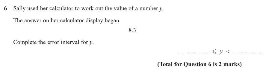Question 6 - GCSE Edexcel Higher Maths Past Paper 2 (Calculator) - June 2019