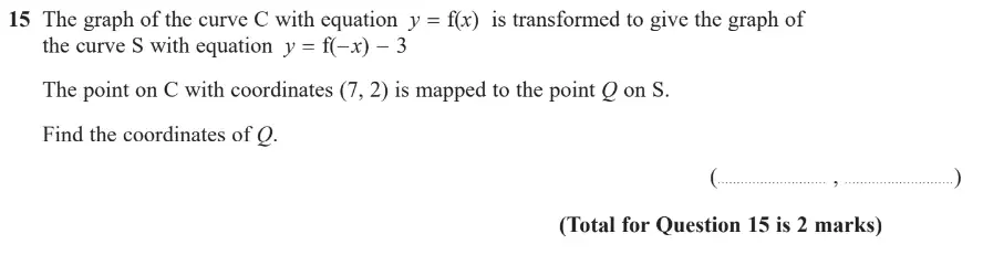 Question 16 - GCSE Edexcel Higher Maths Past Paper 3 (Calculator) - June 2019