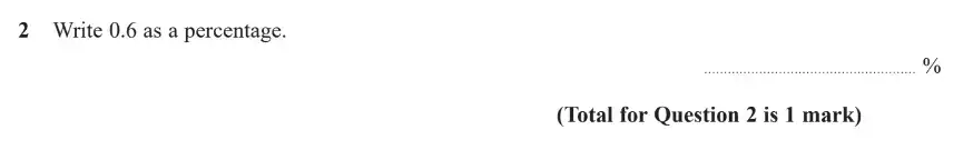 Question 2 - GCSE Edexcel Foundation Maths Past Paper 1 (Non-Calculator) - November 2018