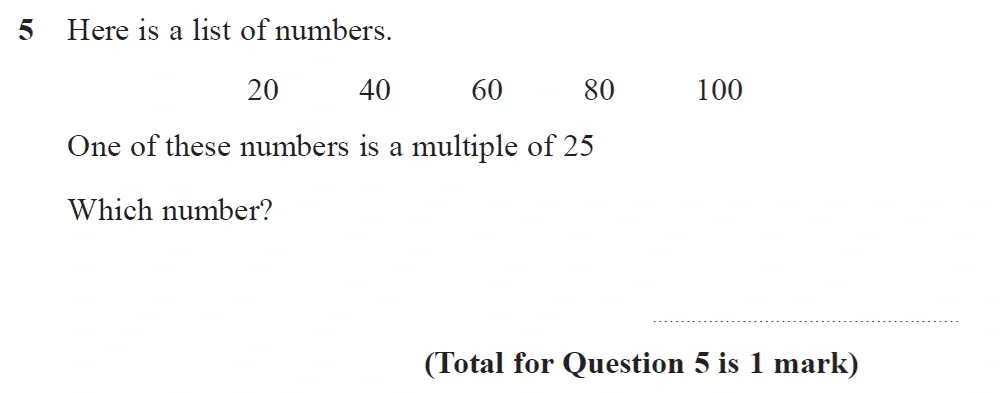Question 05 - GCSE Edexcel Foundation Maths Past Paper 2 (Calculator) - June 2023