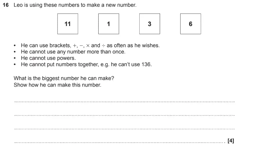 Question 18 - GCSE OCR Foundation Maths Sample Paper 3 (Calculator)
