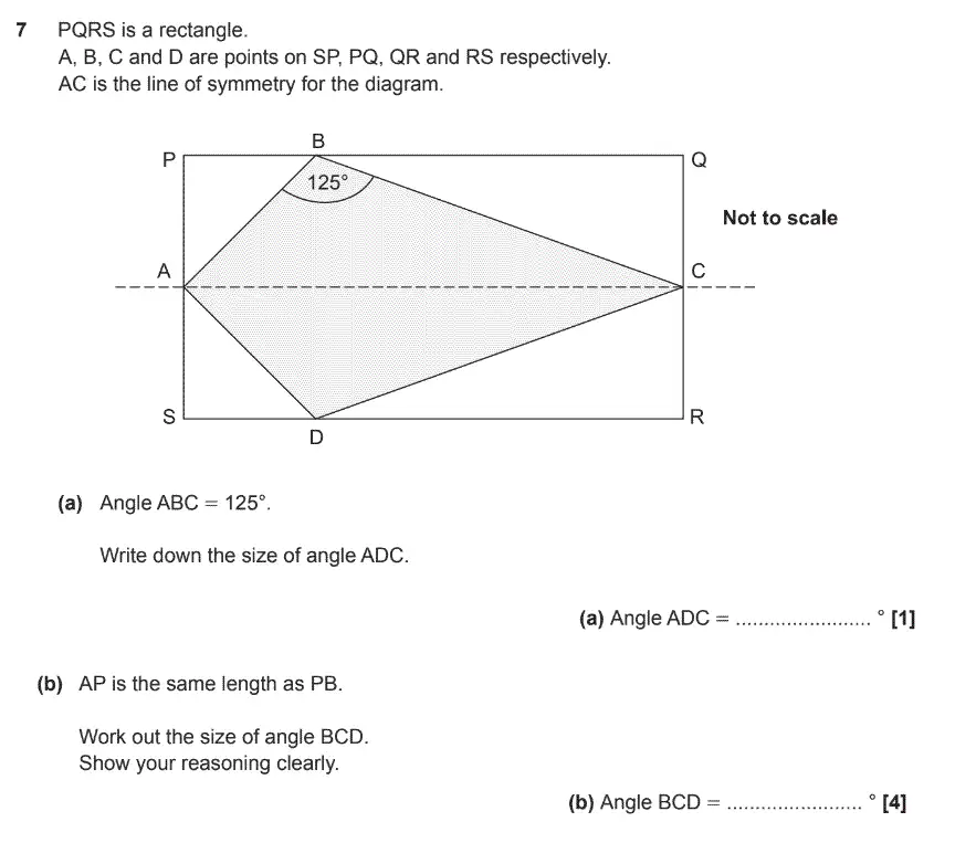 Question 8 - GCSE OCR Foundation Maths Sample Paper 3 (Calculator)