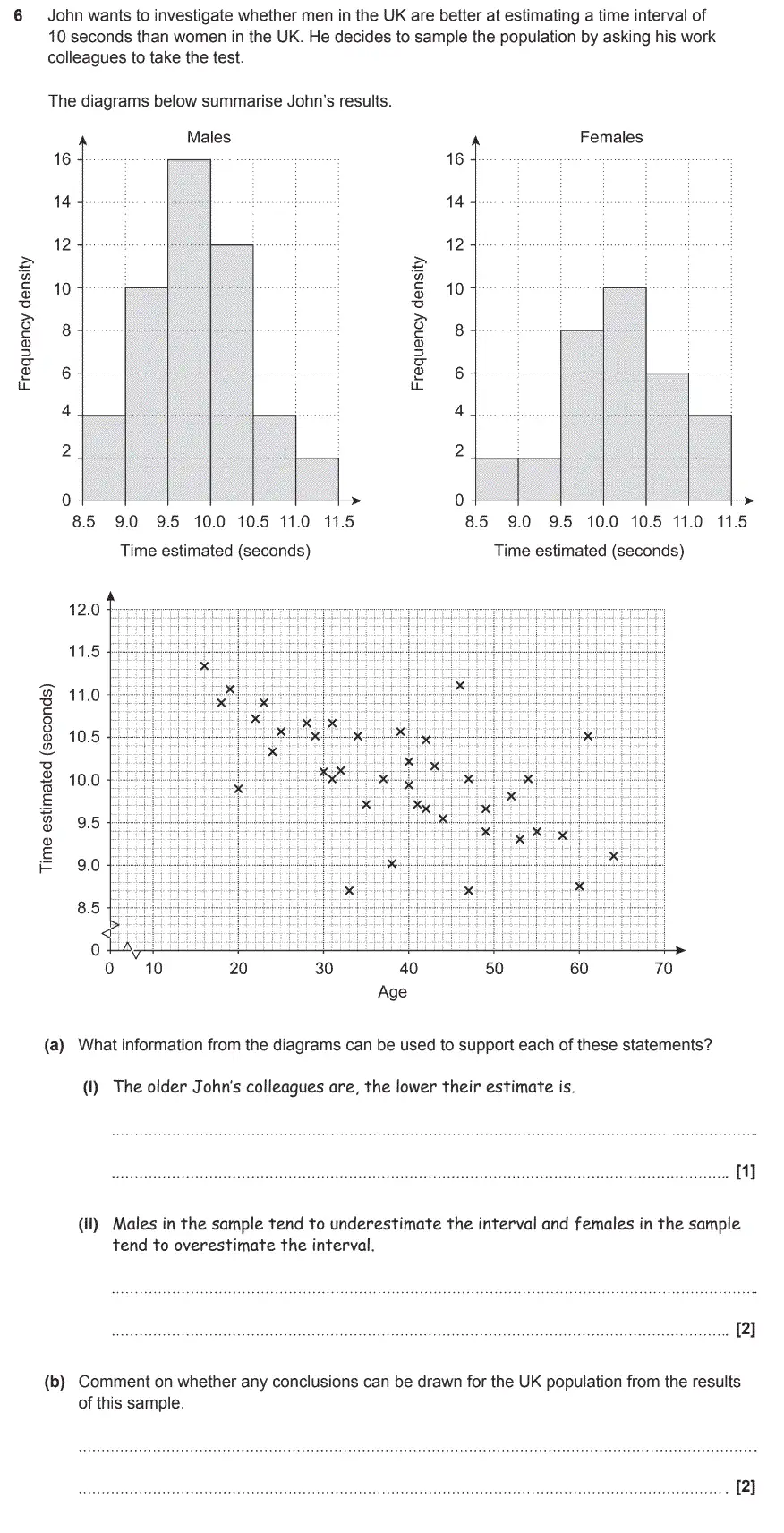 Question 6 - GCSE OCR Higher Maths Sample Paper 6 (Calculator)