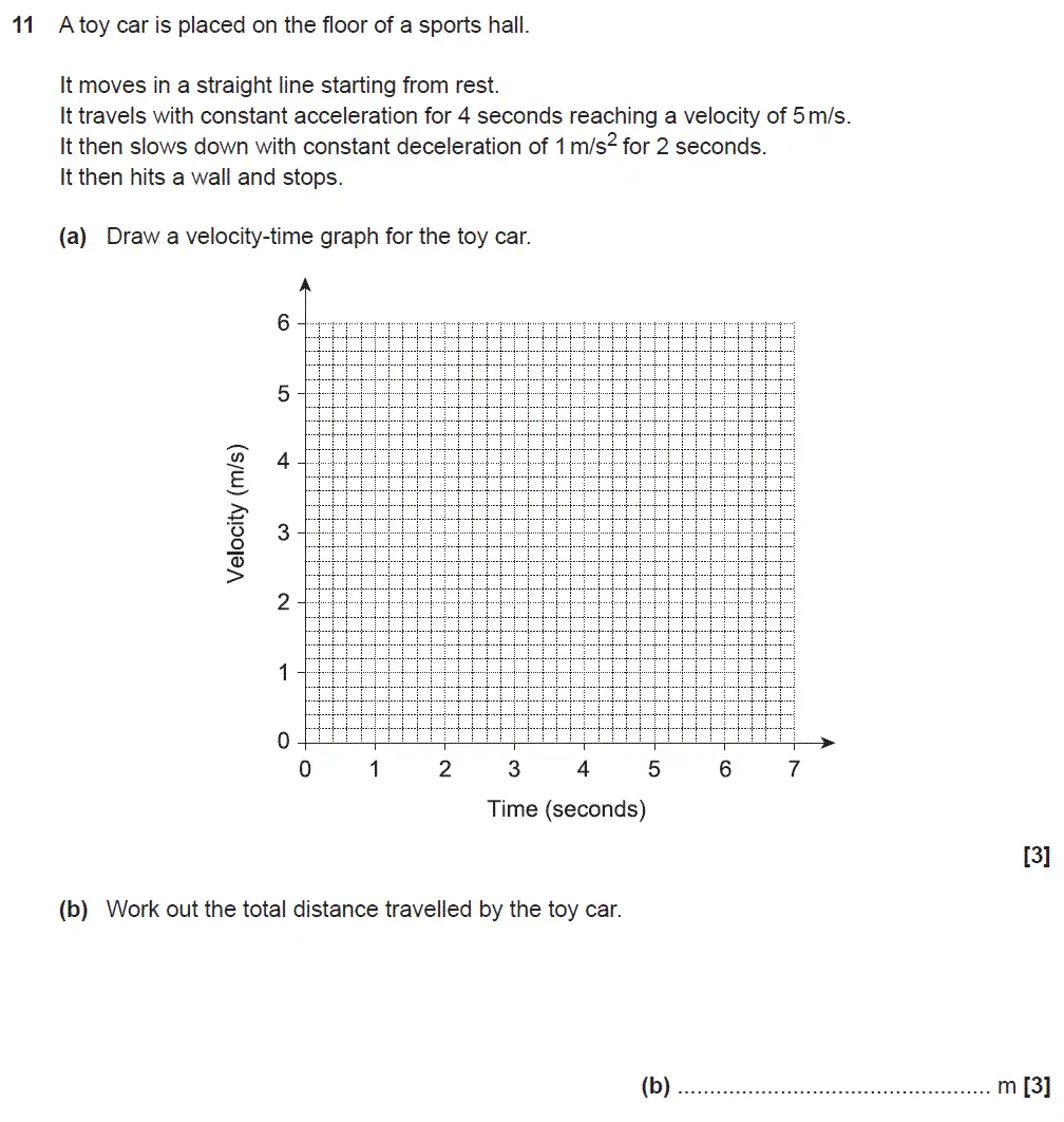 Question 11 - GCSE OCR Higher Maths Sample Paper 5 (Non-Calculator)