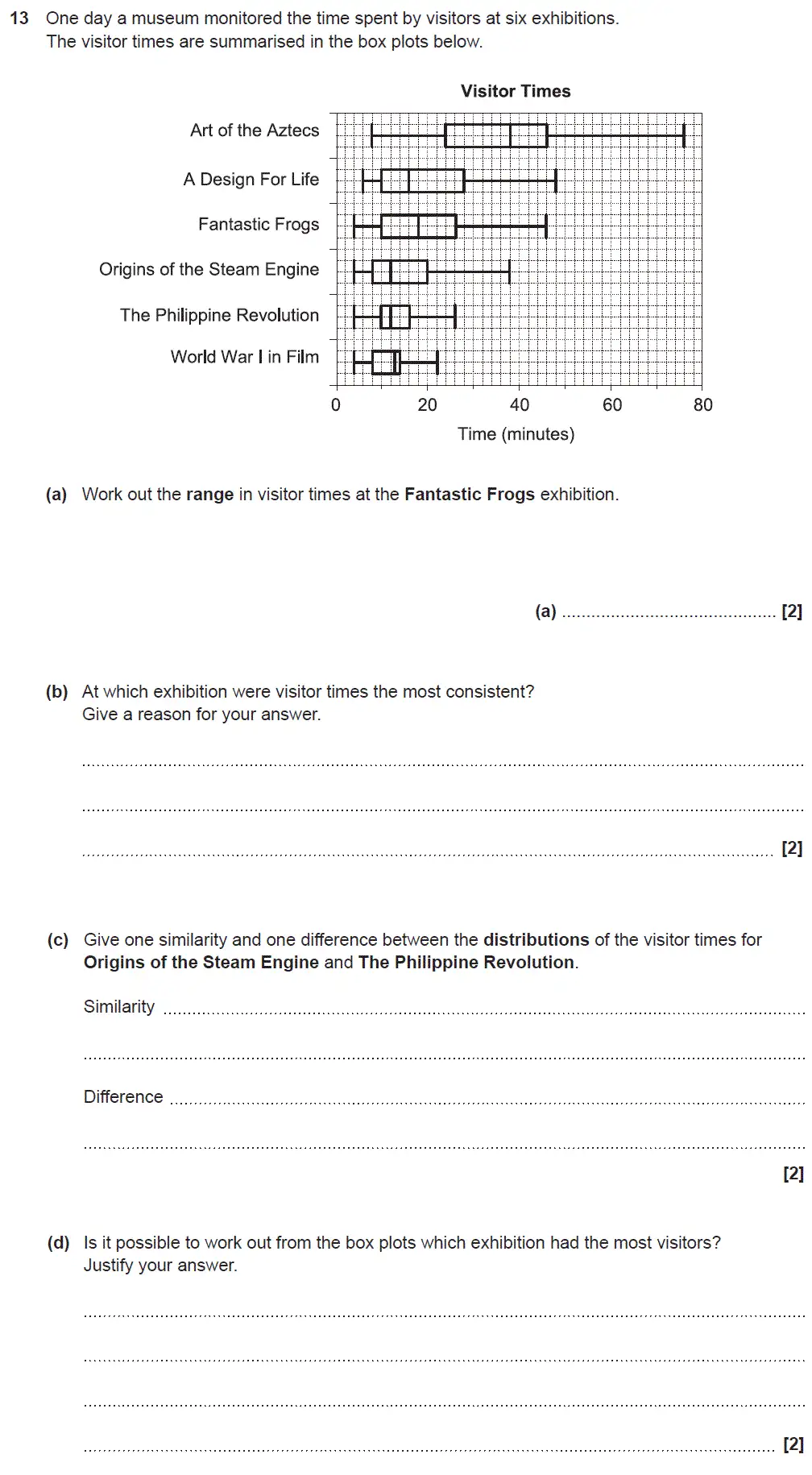 Question 13 - GCSE OCR Higher Maths Sample Paper 5 (Non-Calculator)