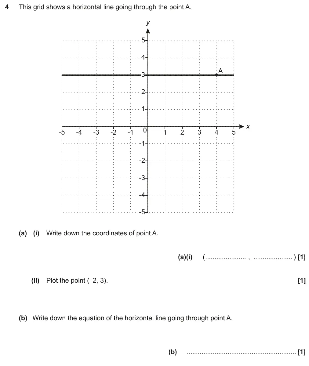 Question 4 - GCSE OCR Foundation Maths Past Paper 3 (Calculator) - June 2018