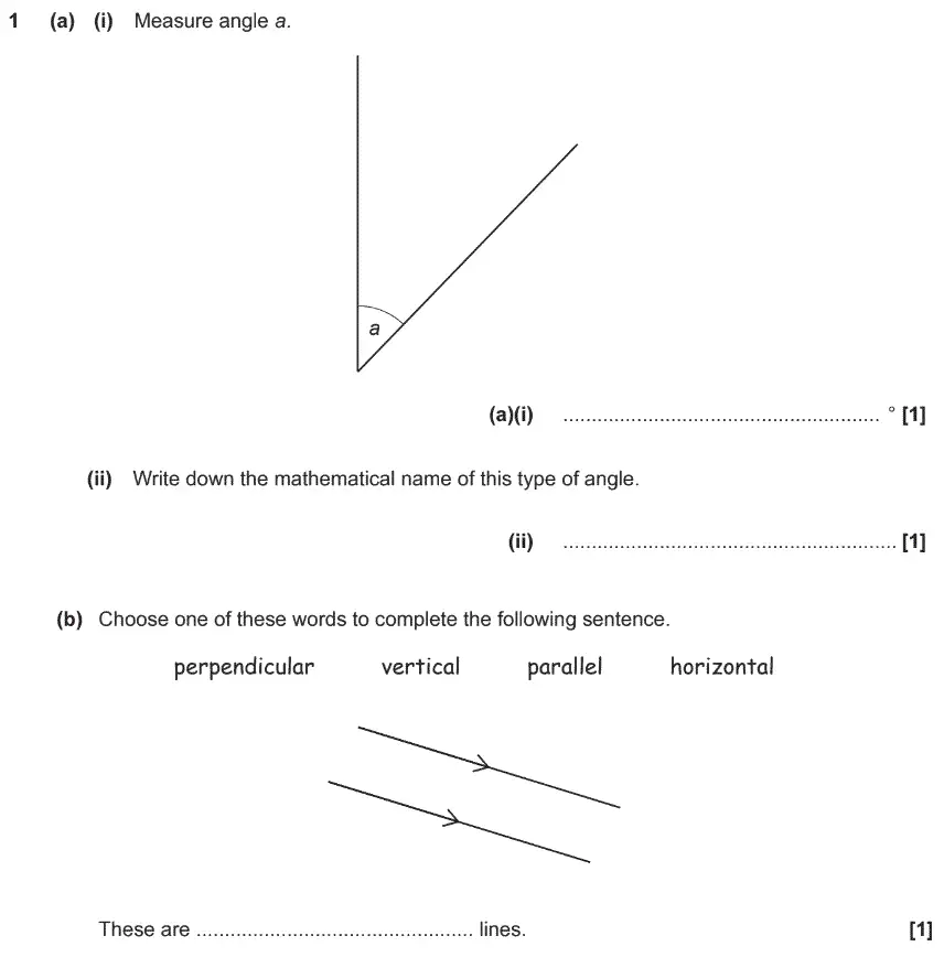 Question 1 - GCSE OCR Foundation Maths Past Paper 1 (Calculator)