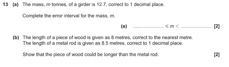 Question 13 - GCSE OCR Foundation Maths Past Paper 3 (Calculator)