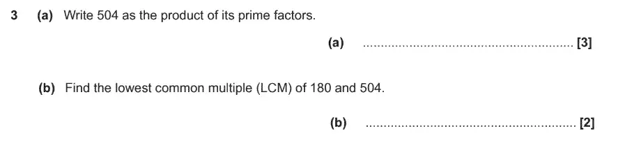 Question 3 - GCSE OCR Higher Maths Past Paper 4 (Calculator) - June 2017