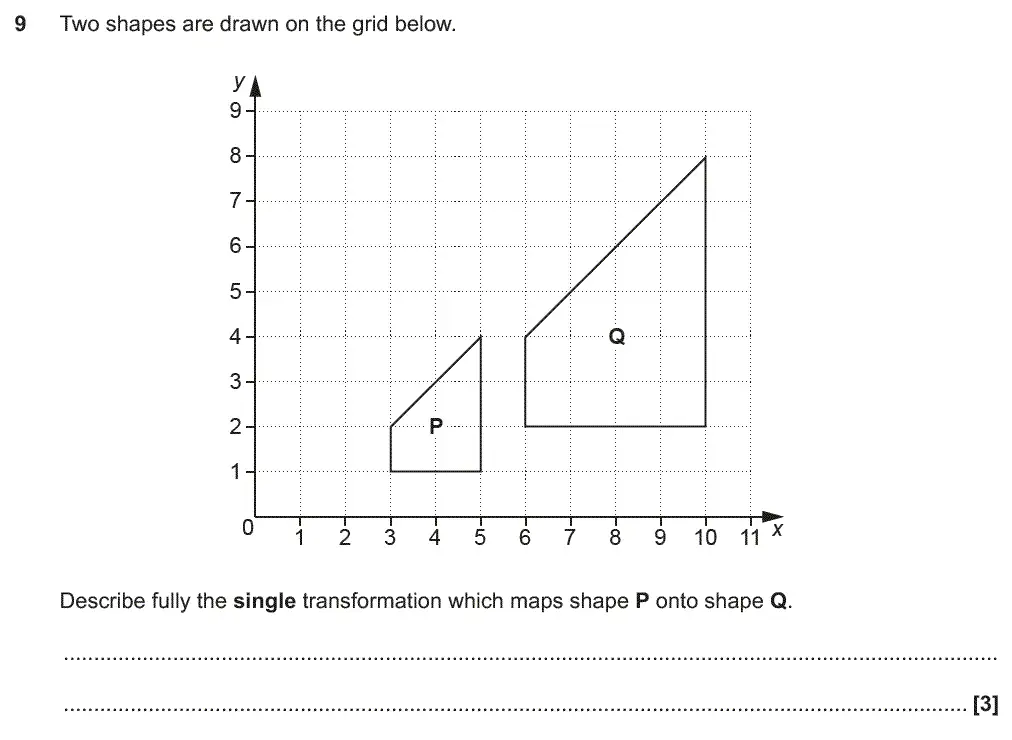 Question 9 - GCSE OCR Foundation Maths Past Paper 1 (Calculator) - June 2018