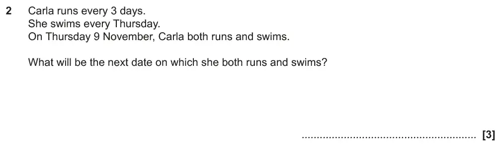 Question 2 - GCSE OCR Higher Maths Past Paper 6 (Calculator) - November 2017