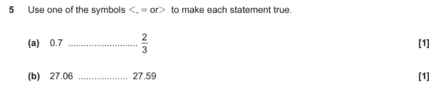 Question 05(a,b) - GCSE OCR Foundation Maths Past Paper 1 (Calculator) - November 2020