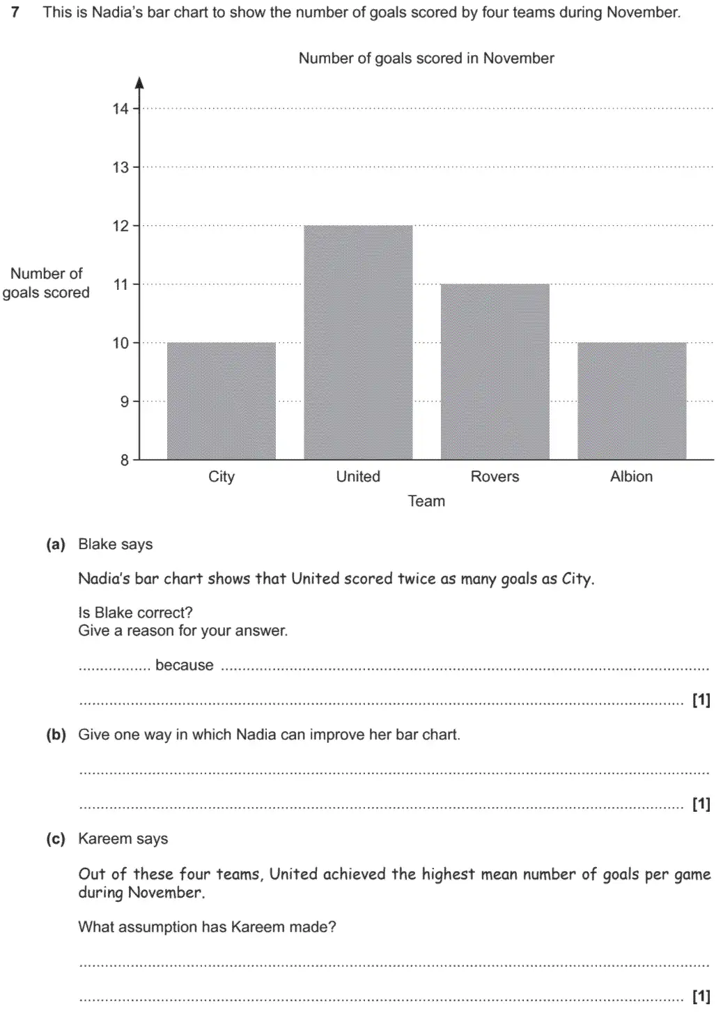 Question 7 - GCSE OCR Foundation Maths Past Paper 2 (Non-Calculator) - November 2020