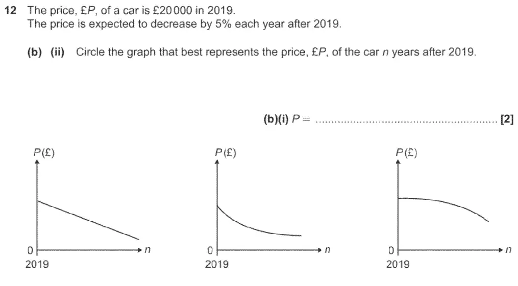 Question 19 - GCSE OCR Higher Maths Past Paper 5 (Non-Calculator) - November 2020