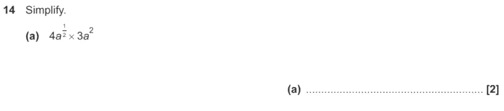 Question 21 - GCSE OCR Higher Maths Past Paper 5 (Non-Calculator) - November 2020